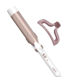 Conair Double Ceramic 1 ½-Inch Curling Iron, 1.5-Inch Barrel Creates Soft Waves, Hair Waver for Use on Medium and Long Hair, White (No Claw Clip)