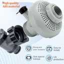 Pool Plunger Valve 12355 Large Inlet Air Nozzle Fits for Intex Above-Ground Pool Parts Replacement, On/Off Plunger Valve with Strainer also Compatible Frame Set & Ultra Frame Pool