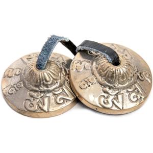 Tingsha Cymbals Bells - Easy To Play - Meditation Mindfulness Bronze Chime For Chakra Healing Sound Bath Spiritual Gifts Handcrafted Tibetan By Himalayan Bazaar (1.6 Inches)