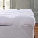 Mattress Topper 39"x75", Extra Soft Pillow Top Mattress Topper for Firm Bed, Thick Baffle Box Cooling Cloud-Like Down Alternative Filled, Back Pain Relief, White