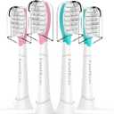 Kids Replacement Heads for Philips Sonicare: 7+ Child Soft Electric Toothbrush Standard Children Brush Head for Boy Girl, Pink & Blue 4 Pack