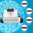Salt Chlorine Generator, Westaho Pool Salt System for Inground Pools Up to 40,000 Gallons, 1.4 lb Chlorine Output, USA Titanium Cell with 10,000-Hour Lifespan, Built-in Power Supply