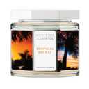 Scent WorX Tropical Breeze, Scented Candle with SeaGrass, Marine Spray, Jasmine, and Island Orchid.
