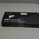 HITIME x XVX M67 Wireless 60% Percent Keyboard, QMK/VIA Gaming Keyboard, Tri-Mode Thocky Creamy Mechanical Key Board, Hot Swappable Gasket Mount RGB IMD Tech for Win/Mac, Spider Web Theme, White