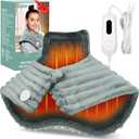Heating Pad for Neck and Shoulders and Back Pain Relief,25"x18" Electric Neck Shoulder Heating Pad with 9.84ft Power Cord, 4 Heat Settings & 2H Auto Shut Off,Gifts for Women Men Christmas,Grey (Large)