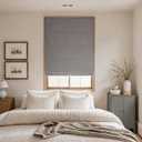 Blackout Cordless Roman Shades for Indoor Windows, 430GSM Chenille Fabric