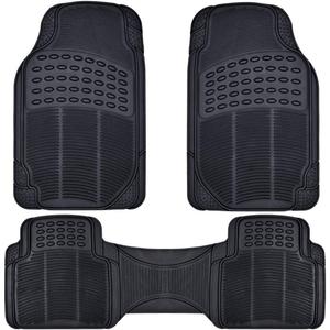 BDK Contour Liners - Original Heavy Duty Rubber Floor Mats for Car SUV Truck & Van - All Weather Protection (Original)