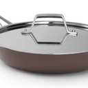 Calphalon Premier Ceramic Nonstick 10 inch Frying Pan, Durable Ceramic Pan for Searing, Sauteing, Long Lasting PFAS-Free Cookware, Dishwasher Safe, Oven Safe, Fond
