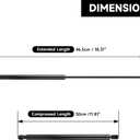 Front Hood Lift Supports Struts Gas Shock Spring - Compatible for Toyota Tundra 2007-2013 for Toyota Sequoia 2008-2014 - Replace Part 534400C020 Set of 2