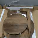 VASAGLE MAEZO Collection - Round Coffee Table, 2-Tier Center Table with Storage, Tapered Legs, Curved Transitions, 31.5 Dia. x 17.7 H Inches, Easy Assembly, for Living Room, Honey Brown ULCT243K41
