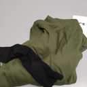 Riyiper 3 Pack Women's Ribbed Shirts, Mock Turtleneck Long Sleeve Tops Slim Fitted Undershirts Casual Basic Layering Tees (Medium, Black, Army Green, Brown)