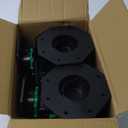 12Pack Upgraded Adjustable Deck Support PedestalDeck Foundation Base Support Adjustment Raising from 1-9/16" to 2-3/8"with Fastener Ring for Maximum StabilityFlooring Joist SupportsBlack