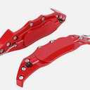 Brembo Brake Caliper Covers, 2Pcs Aluminum Alloy Red Disc Brake Caliper Cover Car Universal Disc Brake Caliper Fake Covers Left amp Right Accessories Refit(M)