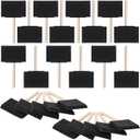 Bates Foam Paint Brushes, 4-Inch, 24 Pack - Sponge Brushes for Painting, Staining, and Mod Podge (Black)
