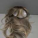 HAIRCUBE Long Layered Synthetic Hair Wigs for Women with Bang (Ombre Mixed Brown)