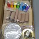 Promise Babe Wooden Drum Set for Toddlers 1-3, Musical Percussion Instruments for Kids Baby Drum Set Xylophone, Montessori Educational Musical Toys for Girls Boys Ages 3+