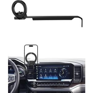 PZK Car Phone Mount for 2022-2025 Chevrolet Silverado 1500/GMC Sierra 1500 LT/RST/ZR2/LTZ/LT Trail Boss/High Country Accessories 13.4-Inch Screen Compatible with MagSafe Chevy Car Phone Holder