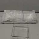 Criusia 6 Pcs Large Size Clear Drawer Organizer Set, Acrylic Non Slip Non Cracking Kitchen Drawer Storage Tray Divider, Multifunctional Storage for Cosmetics, Bathroom, Tools, Kitchen and Office