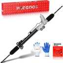 PHOBOOS Hydraulic Power Steering Rack and Pinion Assembly Compatible with Infiniti FX35/FX45 2004-2008 3.5L/4.5L, New Unit, Leak Resistance, Direct Fit, Ref. 26-3031