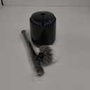 MR.SIGA Toilet Bowl Brush and Holder, Premium Quality, with Solid Handle and Durable Bristles for Bathroom Cleaning, Black, 1 Pack (One Size)