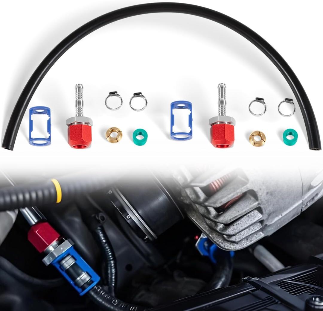 800-673 A/C Line Splice Connector Splicer Coupler Kit for 5/16" Line with No.6 Hose - Heavy-Duty Easy Install AC Air Conditioning Line Repair Kit