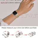 Minyee Compatible with Apple Watch Band Size: 38/40/41/42mm(Series 11/10) Women, Dressy Stainless Steel Metal Adjustable Chain Strap Link Bracelet Wristband for iWatch Series 11 10 9 8 7 6 5 4 3 2 1 Ultra SE