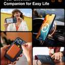 TORRAS Magnetic Ostand for iPhone 16 Pro Max Case, [Fit for MagSafe][Shockproof Military Grade][Built in Kickstand] Translucent Slim Magnetic Phone Case for iPhone 16 Pro Max 6.9", Black