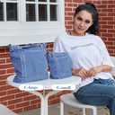 AOCINA Denim Purse Jean Tote Bag for Women Crossbody Shoulder Weekend Bags Denim Purses and Handbags for Women