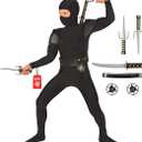 Morph Ninja Costume Kids, Boys Ninja Costume with Accessories, Ninjago Costumes Boys, Kids Dress Up Costumes, 3-4Years