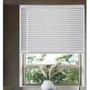Cordless Light Filtering Window Blinds, Horizontal Vinyl Mini Blinds/Shades, 1" Slats, Easy Install