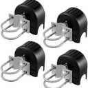 VEVOR Sliding Gate Kit, Rolling Gate Hardware Kit w/U-Shaped Wheel Groove for Cantilever Sliding Gates and Rolling Door, Sliding Gate Rollers 4 Track Wheels w/Cover, Heavy Duty Sliding Roller,Black