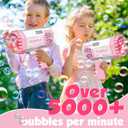 JONEG Toys for 3-8 Year Old Boys Girls: Bubble Machine for Kids with Bubble Solution, Gifts for 3 4 5 6 7 8 Years Old Boy Birthday Toy for Kid Toddlers Ages 4-6 Outdoor Wedding Bubbles Blower Maker, Medium