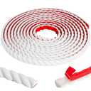 Flexible Molding Trim, 16.4 Ft Peel and Stick Molding Trim for Wall, Self-Adhesive Moulding Trim 196.8'', DIY Wall Trims Caulk Strip for Mirror Window Frame Cabinet Edge, Home Decor Protection