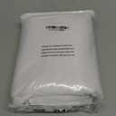 Biscaynebay Textured Fabric Round Tablecloths 108", White Water Resistant Table Cloth Circle Folding Table Covers Linen for Dining, Kitchen, Wedding and Parties etc. Machine Washable