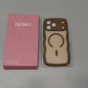 Dasku Magnetic for iPhone 17 Pro Max Case Girls Cute, Compatible with Magsafe Phone Case with Screen Protector [Camera Protection] Wave Translucent Matte Anti-Fingerprint Women Phone Cover, Brown