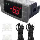 XR03CX-4N0F1 Temperature Controller,120V/50-60HZ Digital Thermostat Panel Fit for Normal Temperature Refrigerating Units Compressor Refrigerators