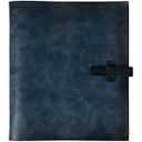 Photo Album 4x6 200 Photos, Genuine Leather Photo Albums with Writing Space with 30 Writing Paper, Travel Family Wedding Kids Graduation Ultrasound Baby Picture Album Scrapbook Photo AlbumLOVE (Blue)