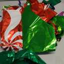 38Pcs Christmas Balloons, Big Red Green Candy Cane Foil Mylar Balloon for Party Decorations
