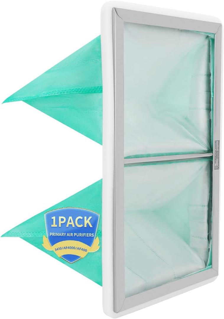 1 Micron Inner Air Filter Compatible with WEN 3410 POWERTEC AF4000/AF4001 Shop Fox W1830 Air Filtration Systems Woodworking, Replacement for WEN 90243-026-2 (1 Pack)