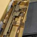 HK Heckler & Koch 416 A5 AEG Automatic 6mm BB Rifle Airsoft Gun, Tan. Feeding Mechanism is Damaged. Battery is Missing