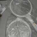 ISSVIC Electric Fly Swatter 4000V Bug Zapper Racket Dual Modes Mosquito Killer with Purple Mosquito Light Rechargeable for Indoor Home Office Backyard Patio Camping