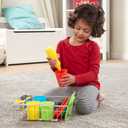 Melissa & Doug Wash and Dry Dish Set - 24 Pieces Kids Play Dishes, Play Kitchen Accessories, Toy Dishes for Kids Kitchen Ages 3+