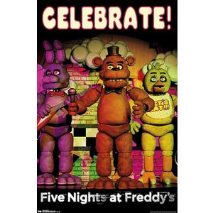 Trends International Five Nights At Freddys Celebrate Wall Poster 22.375" x 34" (Unframed Version)