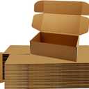 12x6x4 inches Shipping Boxes Bulk 20 Pack Brown, Corrugated Cardboard Box, Mailer Boxes for commerce Packaging and Holidays Gift, Small Giving Boxes for Wrapping Mailing Present