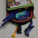 2 Pack Kids Bow and Arrow Set with LED Flash Lights, 14 Suction Cup Arrows and Fluorescence Standing Target-Perfect Indoor and Outdoor Game Archery Set Toy Gift for 4 5 6 7 8-12 Year Old Boys (Purple and Green)