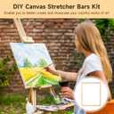 3 Pcs DIY Canvas Stretcher Bars Kit, 15.7 x 19.7 in Solid Wood Frames, Removable Lightweight Stretching Canvas Frame for Oil Painting, Diamond Art, Prints, Posters and Embroidery Supplies