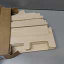 Sticker Display Stand with Curved Pockets for Big 4'' Stickers- Brochure Holder with Customizable Space - On the Go Display Stands for Vendor Events - Ideal for Small Business Vendors (Natural, Large)