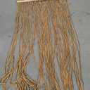 Wood and Bamboo Beaded Curtain, Bamboo Beaded Curtain for Doorway 35.5 x 78 inches