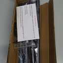 Curtain Rods for windows 28-78 inch, 5/8 inch Decorative Matte Black Splicing Heavy Duty Metal Curtain Rod set with Brackets