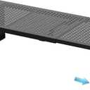 Expandable Spice Rack & Kitchen Cabinet Organizer - Stackable, Adjustable Shelves for Cabinets, Countertops, Cupboards & Pantries(1 Pack/Large/Black)